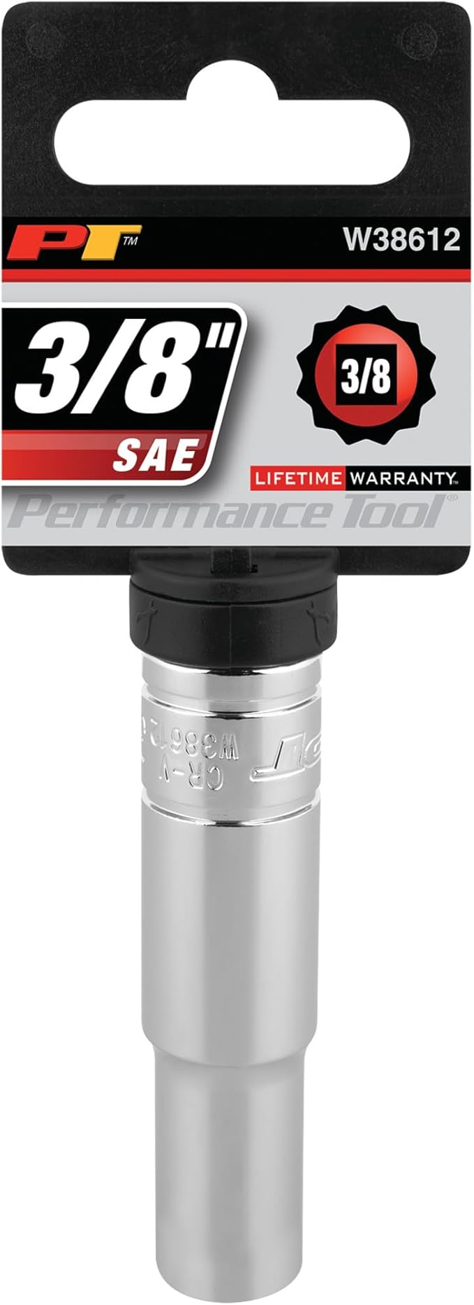 Performance Tool W38612 12-Point Socket, 3/8-Inch Drive, 3/8