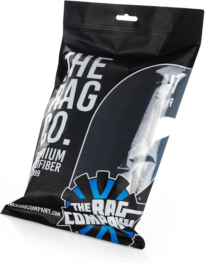 The Rag Company - Sport & Workout Towel - Gym, Exercise, Fitness, Sport, Ultra Soft, Super Absorbent, Fast Drying Premium Microfiber, 320gsm, 16in x 27in, White + Ice Grey + Black - 3-Pack