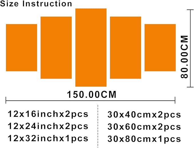 5 Panel Modern Science and Technology Pictures for Living Room Digital Brain Canvas Wall Art for Bedroom Artwork for Room House Decor Wall Modern Posters and Prints Framed Ready to Hang 60"Wx32"H