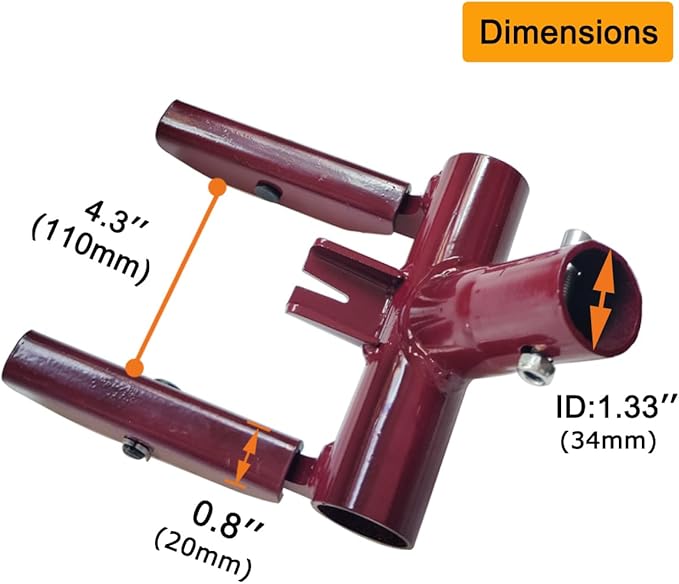 JINHAN Pallet Buster Articulating Head, Enhanced Deck Board Wrecker Pry Bar, Wooden Pallet Dismantling Tool, (Head Only, No Handle)