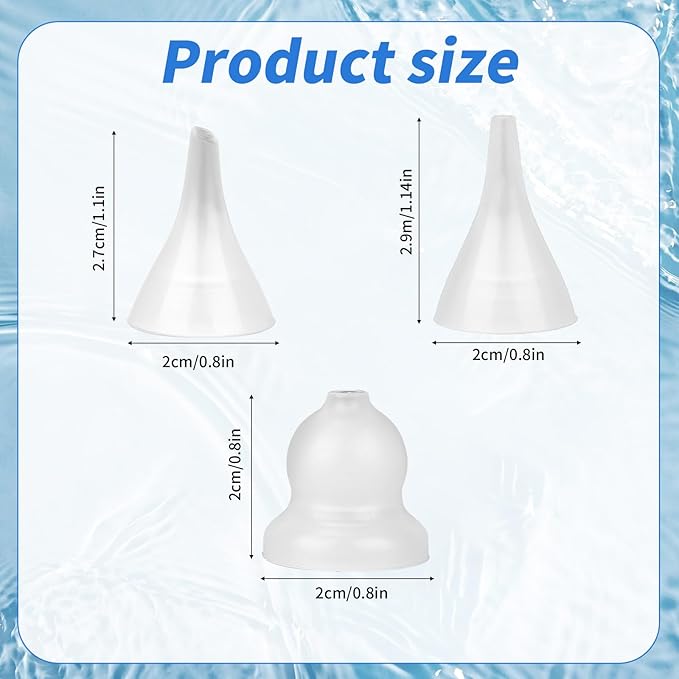 9 Pcs Electric Nasal Aspirator Replacement Tips, Silicone Nose Sucker Head Part for Baby & Toddlers Compatible with GROWNSY Watolt LittleTora HEYVALUE Cocobela HailiCare KIDIRA TEQIN X-Bosak