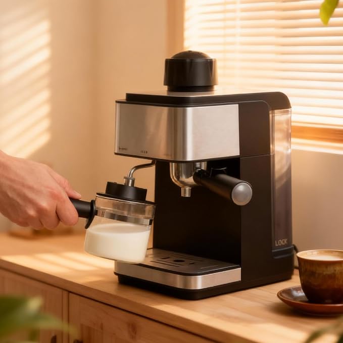 4 Cup Espresso Glass Coffee Pot Replacement-Espresso Accessories | Espresso Accessories，Compatible with IMUSA, Hamilton Beach, Mr.Coffee, Breville, UNIVEN Espresso Machine,Black handle