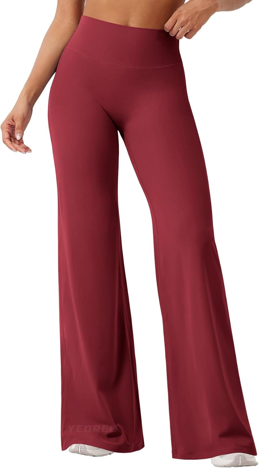 YEOREO High Waist Workout Leggings - No Front Seam, Buttery Soft Yoga Pants | 29"/31.5"/33"/35" Sizes