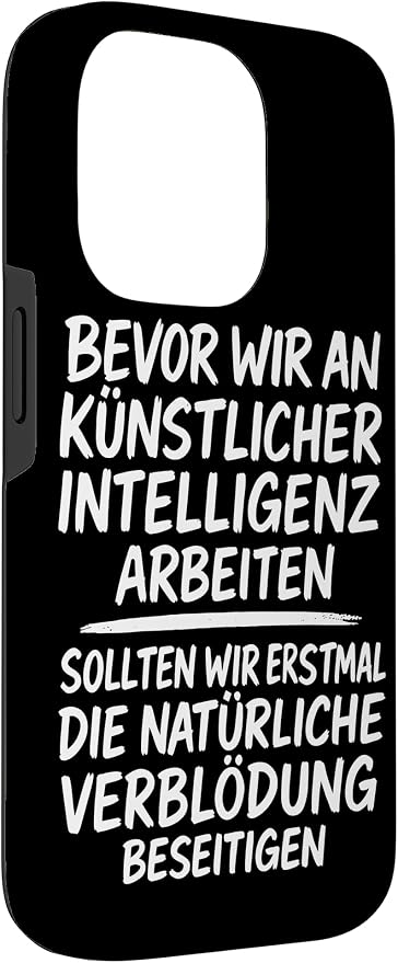 Fix Stupidity First ��� AI Can Wait Case for iPhone 14 Pro
