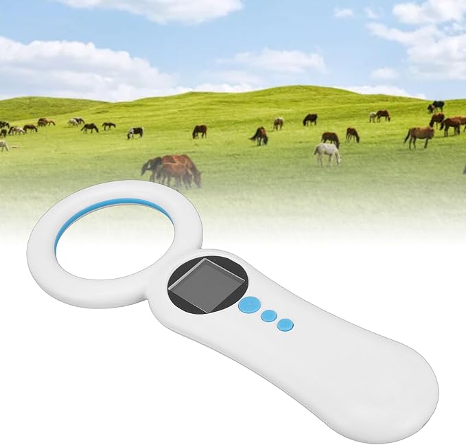 VBESTLIFE Pet Microchip Scanner Reader, 134.2kHz 125kHz Dog Chip Scanner for Animal, Pet, Pigs, Cats, Supports EMID & FDX B Tag, USB Data Upload