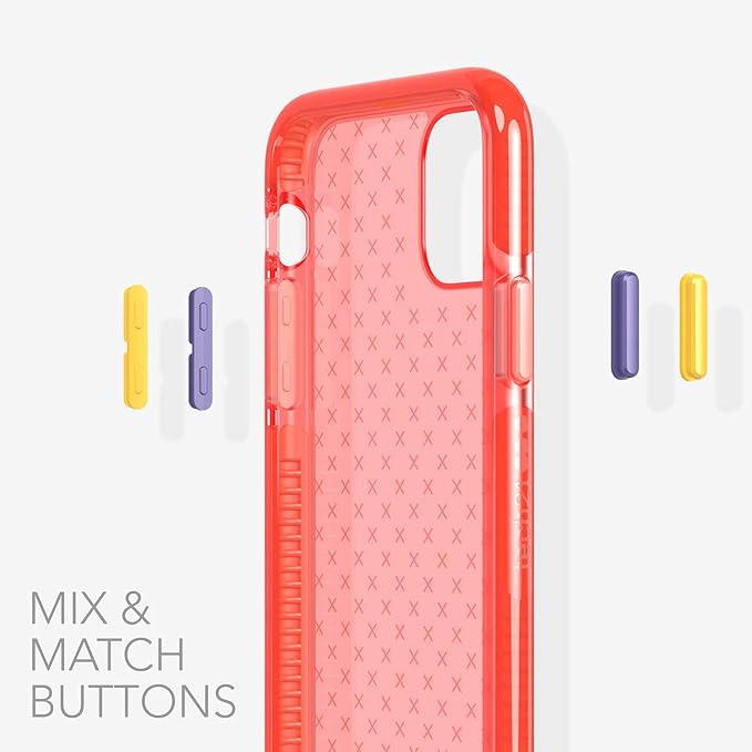 tech21 Evo Check Phone Case for Apple iPhone 11 with 12 ft. Drop Protection Coral
