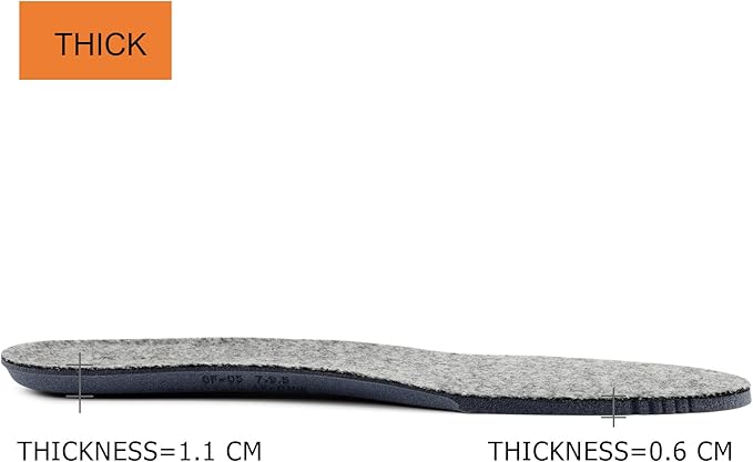 Thick Merino Wool Insoles for Men Fur Fleece Shoes Inserts Memory Foam Cushion Comfort Warm Sheepskin Insoles for Winter Snow Boots Slippers Grey 43EU,US10