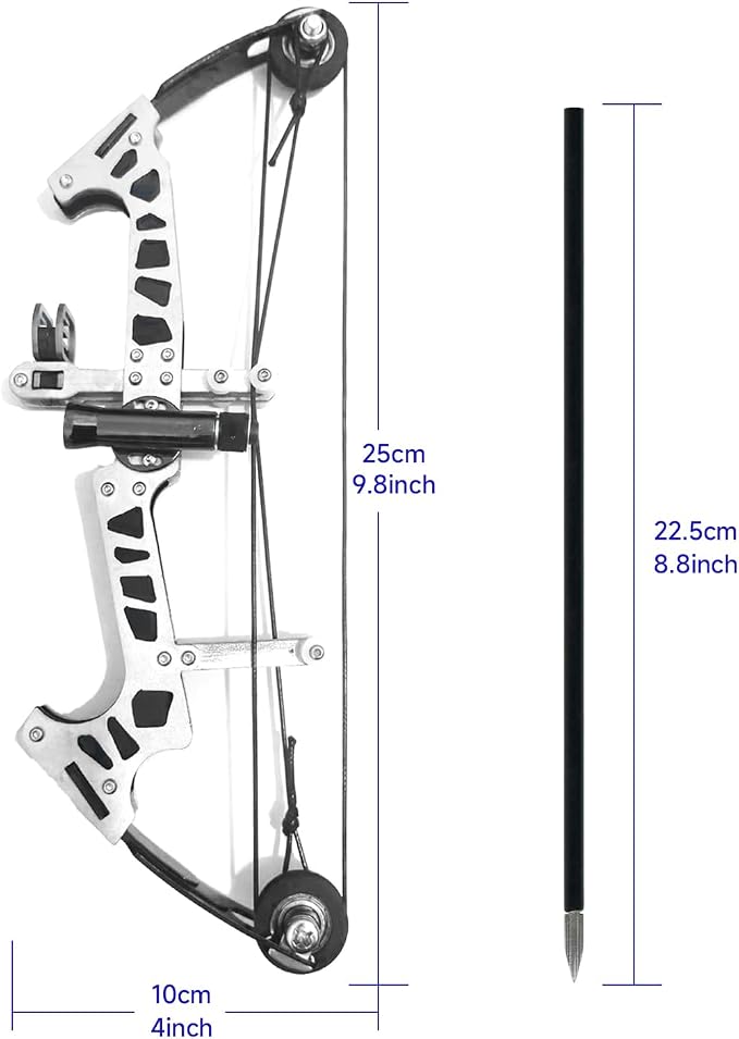 Archery Bow Set Left and Right Hand Compound Bow Hunting Bow Metal Material Catapult RH/LH for Practice Archery