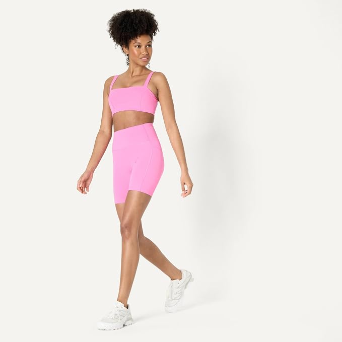 Amazon Essentials Women's Active FormFlex Buttery Soft High Waist Biker Shorts