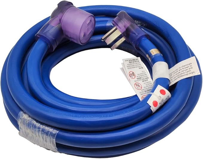Parkworld Welder Extension Cord NEMA 6-50 Extension Cord, 6-50P to 6-50R STW 8AWG/3C for 40 Amp 250 Volt (25FT)