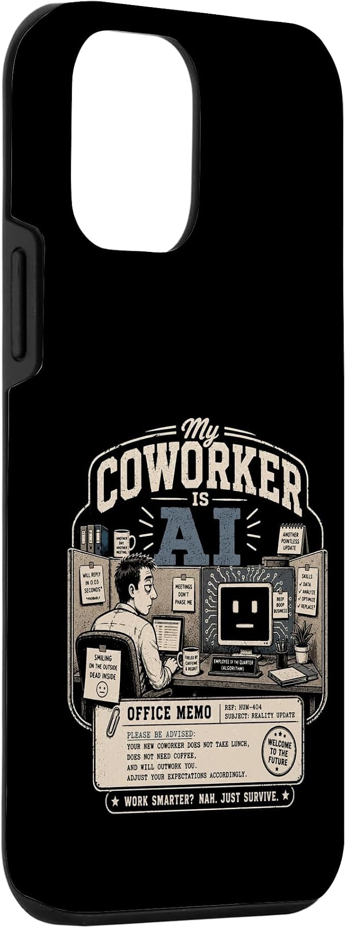 My Coworker is AI Office Humor Funny Workplace Replacement Case for iPhone 12 mini