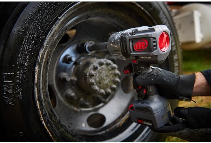 Ingersoll Rand W8571-K2 3/4" 20V Cordless Impact Wrench 2 Battery Kit, 2000 ft-lb Torque, 6" Extended Anvil, Friction Ring Thru-hole, Pistol