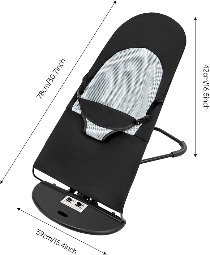 Pet Rocking Chair Small Dogs, Portable Foldable Rocker Bed 33lbs, Stainless Steel Breathable Mesh, Adjustable Height Outdoor Swing Bed 3.97lbs