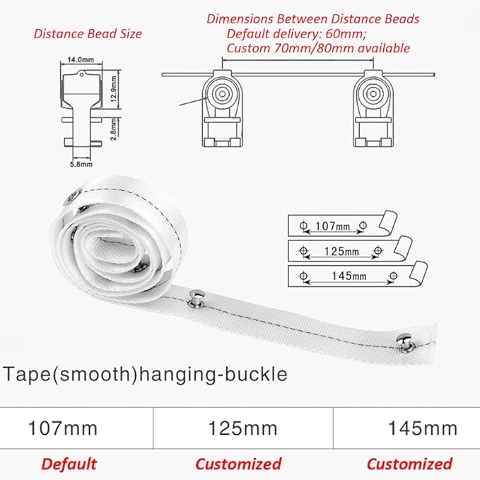 Automatic Curtain Opener,S Folding Electric Smart Curtains System,Motorized Curtains Rod with Remote & Timed,Compatible with Alexa/Google Home (WiFi Motor, 4M (157.4in) Track)