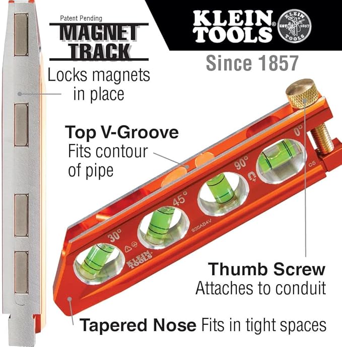 Klein Tools 80073 Reaming Driver Kit with Conduit Reamer, Conduit-Fitting and Reaming Screwdriver & 50900R Conduit Lockout Wrench Set, Tighten and Loosen Locknuts in Tight Spaces