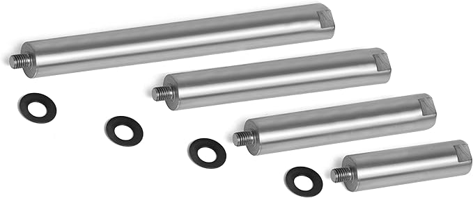 1" Dia Post with 6" Total Length for Wood Lathe Tool Rest Including Thread, M10X1.5 Thread