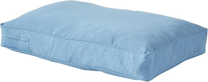 Charlie Rectangle Indoor/Outdoor Pillow Style Dog Bed, Denim, Large (36" x 48")