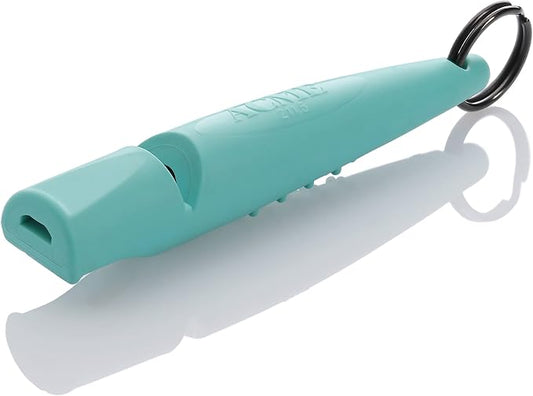 ACME Alpha 211.5 Professional Dog Training Whistle with Enhanced Ergonomic Grip. BPA-Free Plastic. 110 dBA. Long Range. Standardized Frequency. Weatherproof. Made in the UK (Turquoise)