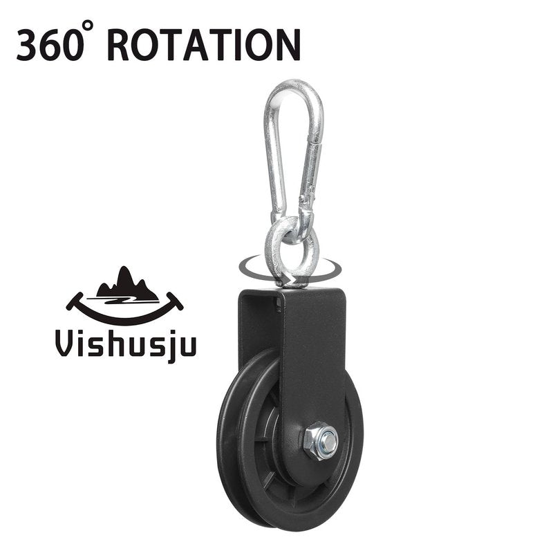 Vishusju 90mm Pulley Wheel for Cable Machines Silent Bearing Home Gym Equipment Pull Down Attachment Weight Lifting Pulley Traction