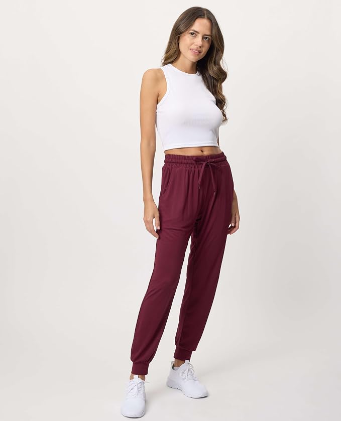 3 Pack Women's Lounge Joggers Sweatpant Active Athletic Yoga Workout Pocket | Available in Plus Size, Ladies Casual, Drawstring Gym Pants, Sleep Bottoms, Hiking, Running, Fitness, Exercise, Pajama, Soft