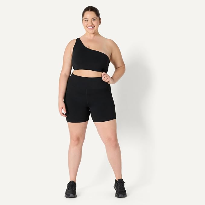 Amazon Essentials Women's Active FormFlex Buttery Soft High Waist Biker Shorts