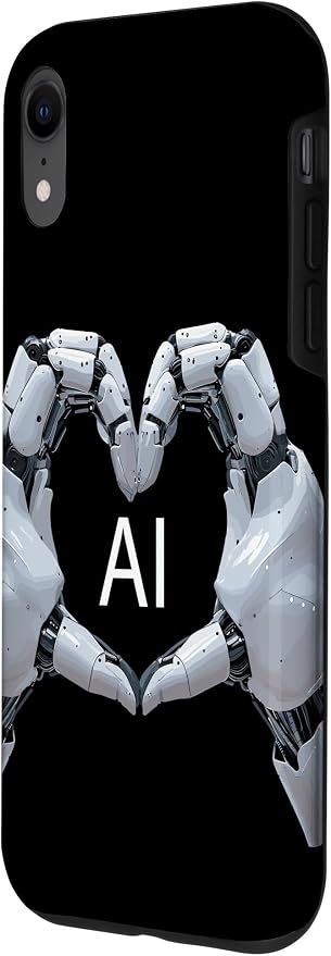 iPhone XR Love AI, Artificial Intelligence, robot hands Case