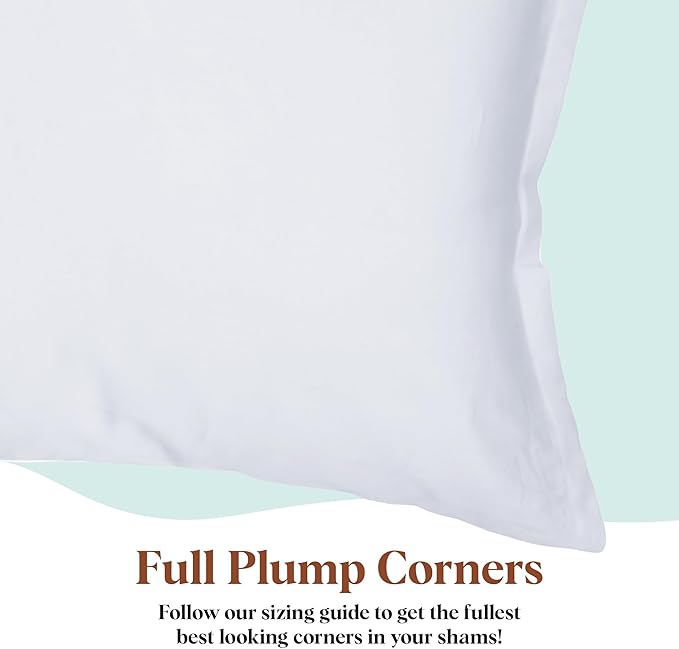 Pillowflex Synthetic Down Pillow Insert 14x38 in - Karate Chop Pillow | Large Rectangle Sham Form, Plush Polyester Cotton Blend, Cloud-Like Comfort, Clump-Resistant Fill, Smooth Elegant Finish