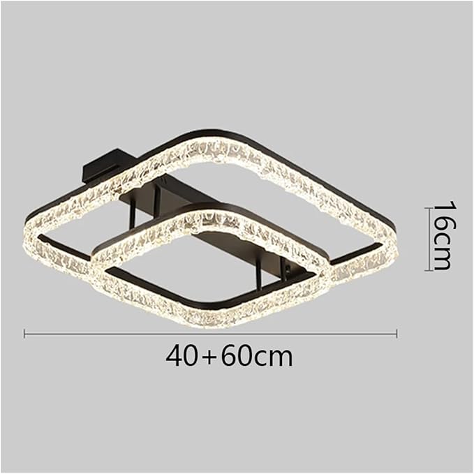 Nordic Home Decoration Salon Bedroom Decor Smart Led Lights Ceiling Light Indoor Lighting Versatile Use(Neutral Light,40 60cm)