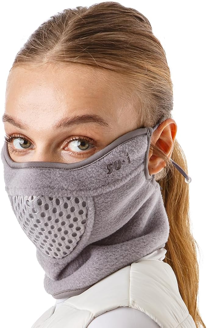 KOREA W-Series W2 Thermal Sports Face Mask with Nose Wire for Winter | Golf, Running, Skiing & Outdoor Activities