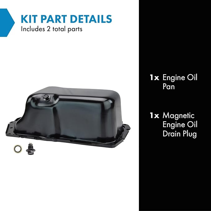 TRQ Engine Oil Pan Compatible with 95-99 88 95-96 98 Bonneville 97-04 Grand Prix 00-05 Impala 98-99 Intrigue LeSabre Lumina 98-05 Monte Carlo Park Avenue 95-04 Regal Riviera