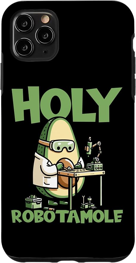 iPhone 11 Pro Max Robots Artificial - Ai Robotics Avocado Holy Robotamole Case