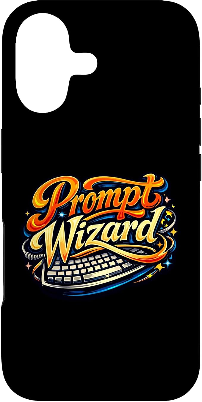 Prompt Wizard AI Retro Keyboard Case for iPhone 17