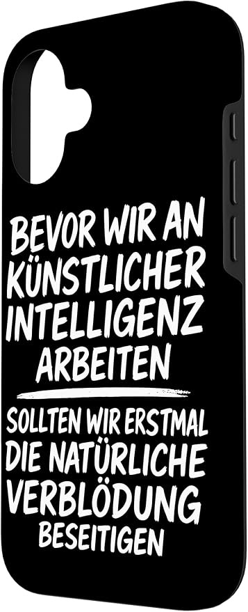 Fix Stupidity First ��� AI Can Wait Case for iPhone 16
