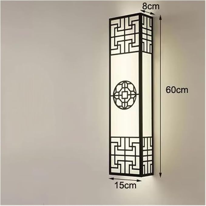 Chinese Style Bedroom Wall Lamp Strip Shaped Zen Background Wall Bedside Lamp Living Room,Modern