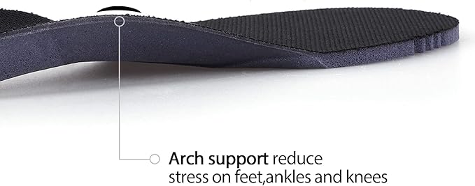 2 Pair-Insoles for Mens Memory Foam Shoe Inserts,Replacement Insoles for Work Boot Running Shoes-Shock Absorption and Cushion for Feet Relief,Comfort Inner Soles for Everyday Use Black 43EU/US10