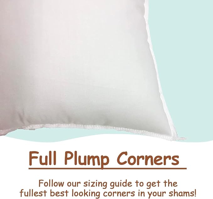 Pillowflex Synthetic Down Pillow Insert 12x32 in - Karate Chop Pillow | Large Rectangle Sham Form, Plush Polyester Cotton Blend, Cloud-Like Comfort, Clump-Resistant Fill, Smooth Elegant Finish