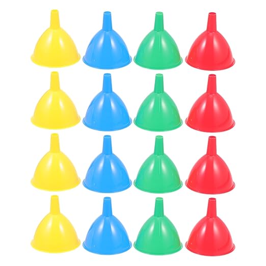 Small Plastic Funnel 2.75 Inch Mini Funnel for Narrow Neck Bottles Liquid Transfer Kitchen Lab Essential Oil Set