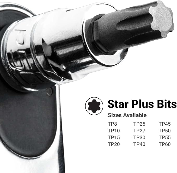 Capri Tools TP27 Star Plus Bit Socket, 1/4 in. Drive