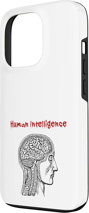 Human Intelligence (Anti Ai Statement & Head Graphic) Case for iPhone 13 Pro