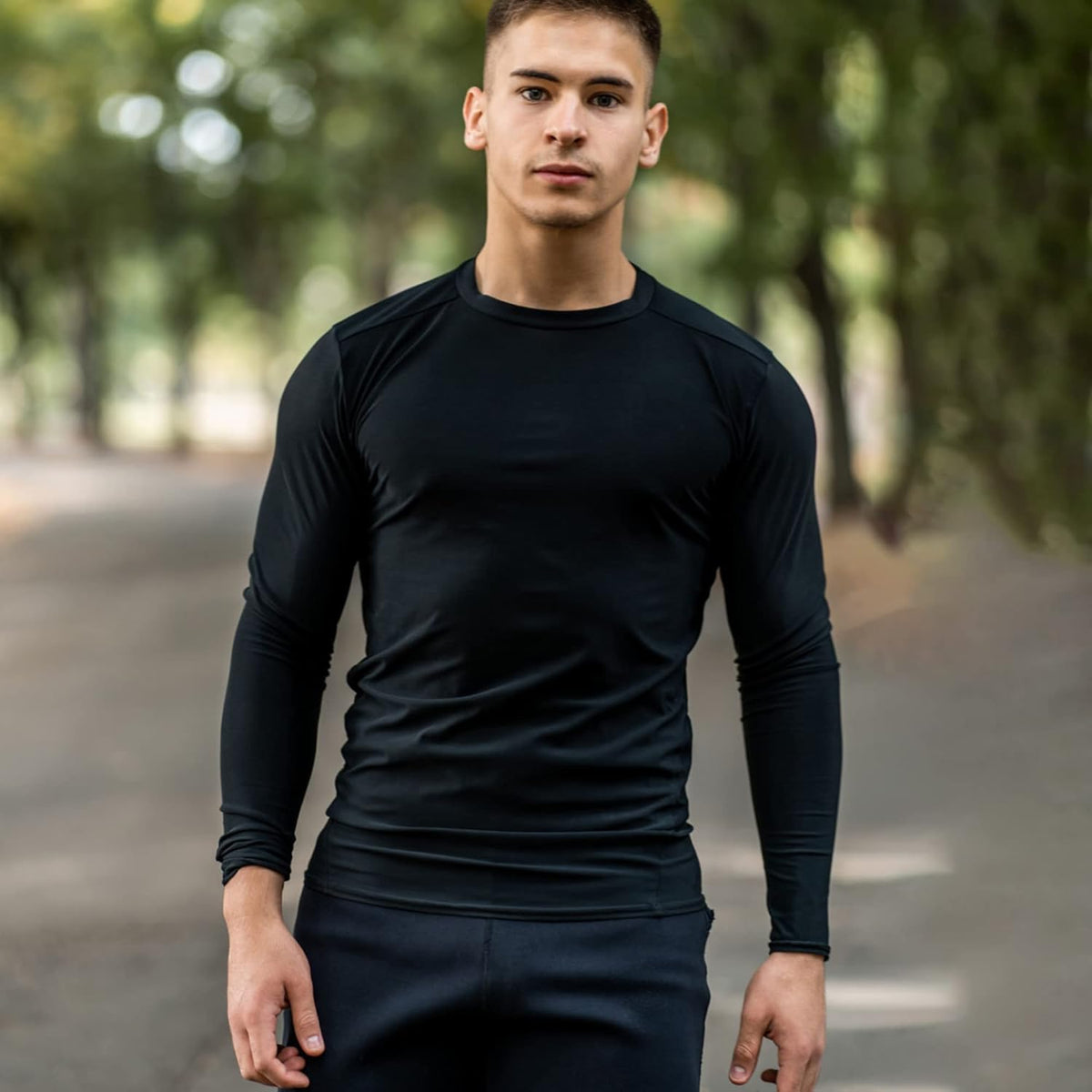 Skiennix Long Sleeve Men's Tee - Quick Dry, Moisture-Wicking, Sun Protection | Perfect for Workouts