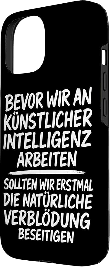 Fix Stupidity First ��� AI Can Wait Case for iPhone 15