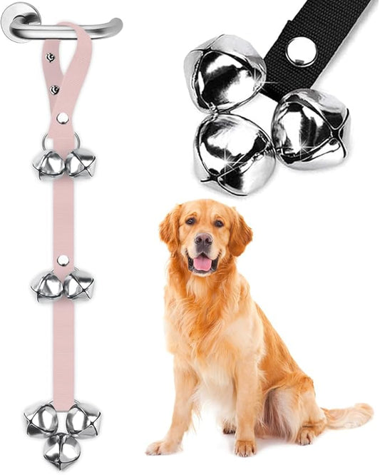 BLUETREE Dog Doorbells Premium Quality Training Potty Great Dog Bells Adjustable Door Bell Dog Bells for Potty Training Your Puppy The Easy Way - 7 Extra Large Loud 1.4 DoorBells
