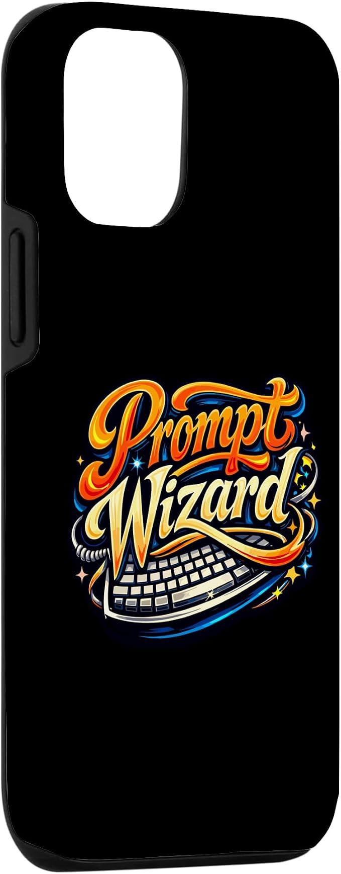 Prompt Wizard AI Retro Keyboard Case for iPhone 12/12 Pro