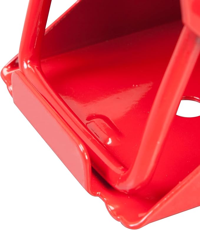 BIG RED AD4664 Torin Steel Safety Wheel Chock: Foldable Tire Stop, Red, 1 Pair, 10.52 x 8.48 x 8.99 cm