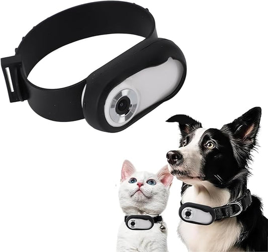 Cat Camera Collar, HD 1080P 170° Wide Angle Small Action Cameras with Video Record, USB Rechargeable for Pet Supplies/Stuff