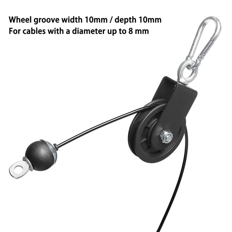 Vishusju 90mm Pulley Wheel for Cable Machines Silent Bearing Home Gym Equipment Pull Down Attachment Weight Lifting Pulley Traction