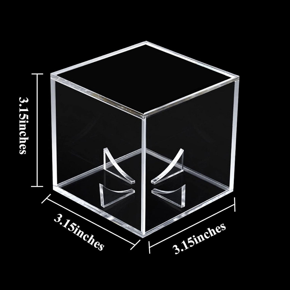 Skiennix Baseball Display Case - UV Protected Acrylic Holder for Memorabilia | 6 Pack Clear Cube Design