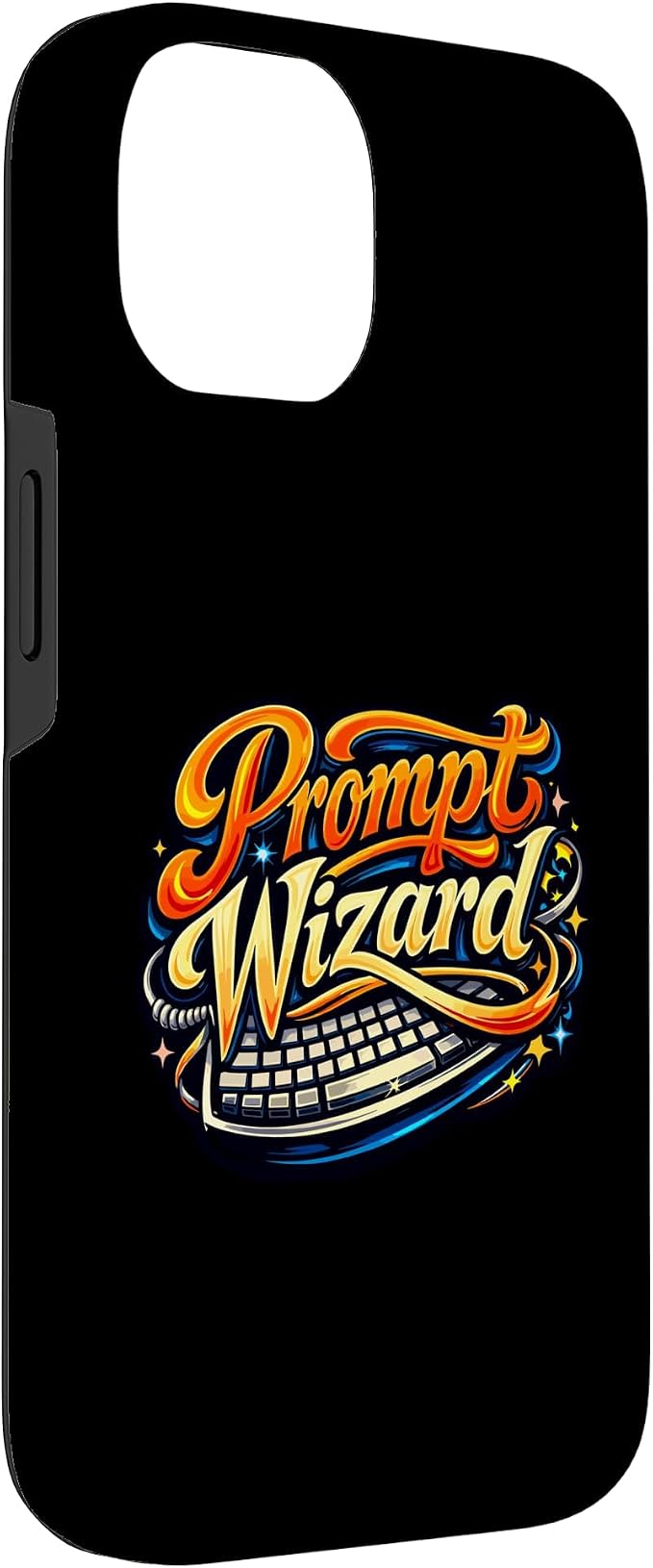 Prompt Wizard AI Retro Keyboard Case for iPhone 14