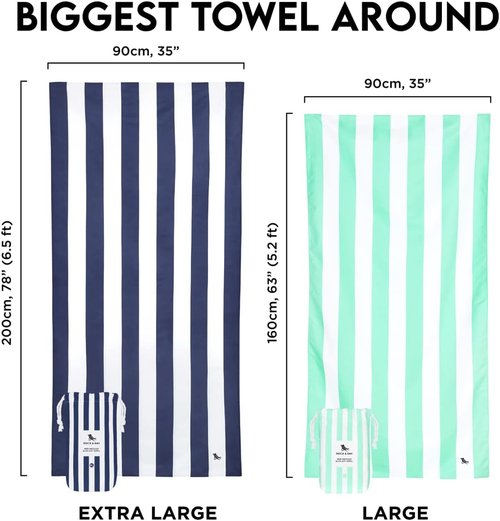 Dock & Bay Beach Towel - Quick Dry & Sand Free - Compact & Lightweight - 100% Recycled - Large Cabana in Waikiki Coral Red