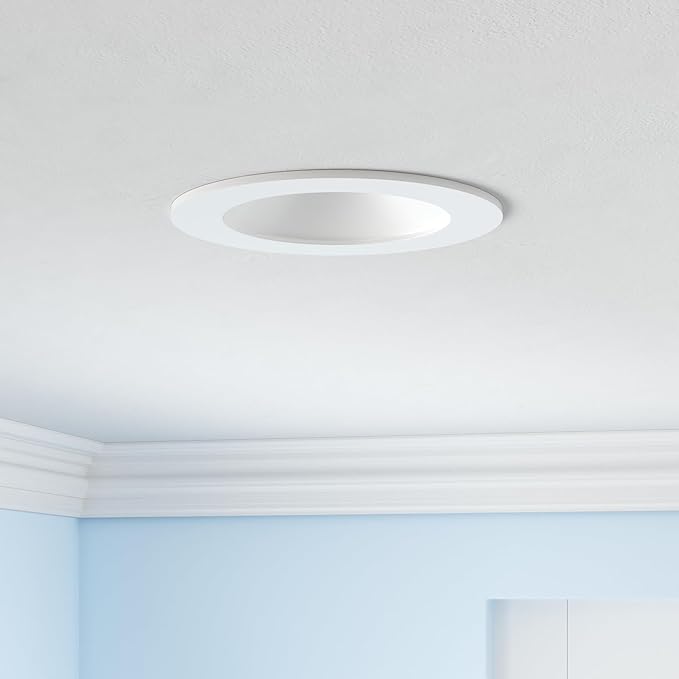 Smart Can Light 6 Inch, Multicolorred, Dimmeble, 2700K-6500K CCT Selectable, RGB Remote LED Recessed Lighting 4 Pack, WiFi & Bluetooth LED Downlight, Compatible with Alexa Google Home